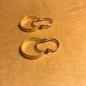 Gold earrings